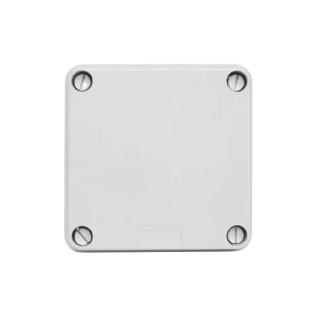 CAIXA DE PASSAGEM LIGHT OPACA 102X102X55MM SEM EMBUTES IP 55 - STECK