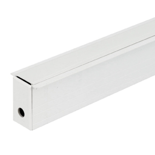 TRILHO MAG EMBUTIR BRANCO 2 METROS COM ABA - GAYA