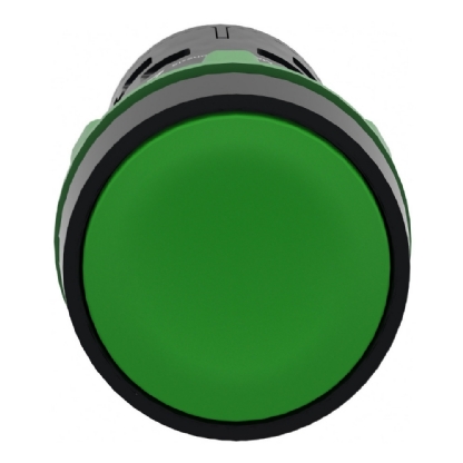 BOTAO PLASTICO IMPULSO MONOBLOCO 1NA+1NF 22MM VERDE - SCHNEIDER