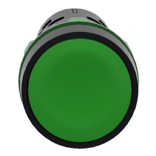 BOTAO PLASTICO IMPULSO MONOBLOCO 1NA+1NF 22MM VERDE - SCHNEIDER