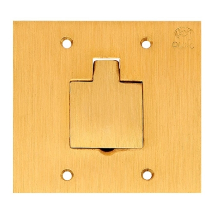 PLACA 4X4 PARA PISO UNHA 1 POSTO QUADRADA LATAO - OLIVO