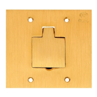 PLACA 4X4 PARA PISO UNHA 1 POSTO QUADRADA LATAO - OLIVO