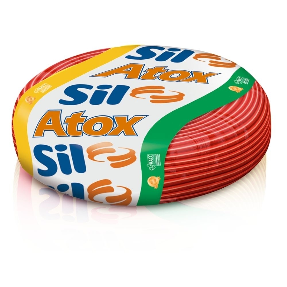 Cabo Atox 6mm Vermelho 750v Rolo 100 Metros - Sil
