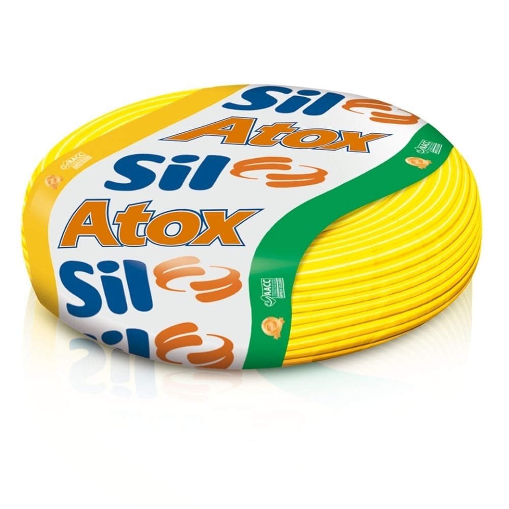 Cabo Atox 4mm Amarelo 750V Rolo 100 Metros - Sil