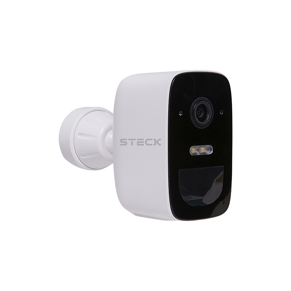 CAMERA DE SEGUNRACA EXTERNA FIXA WI-FI COM BATERIA IP65 AMBIENTE CONECTADO - STECK