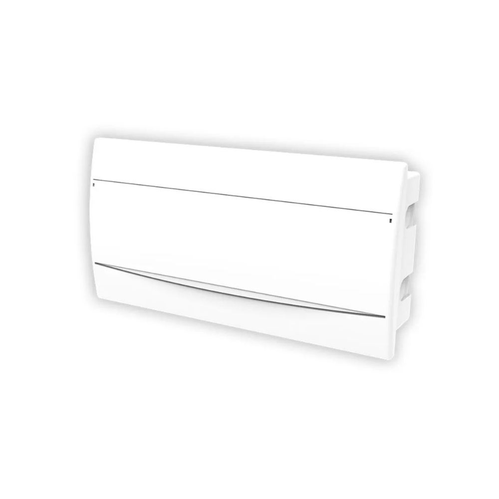 QUADRO EMBUTIR PARA 18 DISJUNTORES DIN PVC PORTA BRANCO - SOPRANO