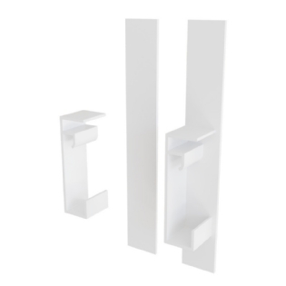 CONECTOR PERFIL SOBREPOR 30MM NANO PRETO DIFUSOR BRANCO POSITIVO - LUMINATTI