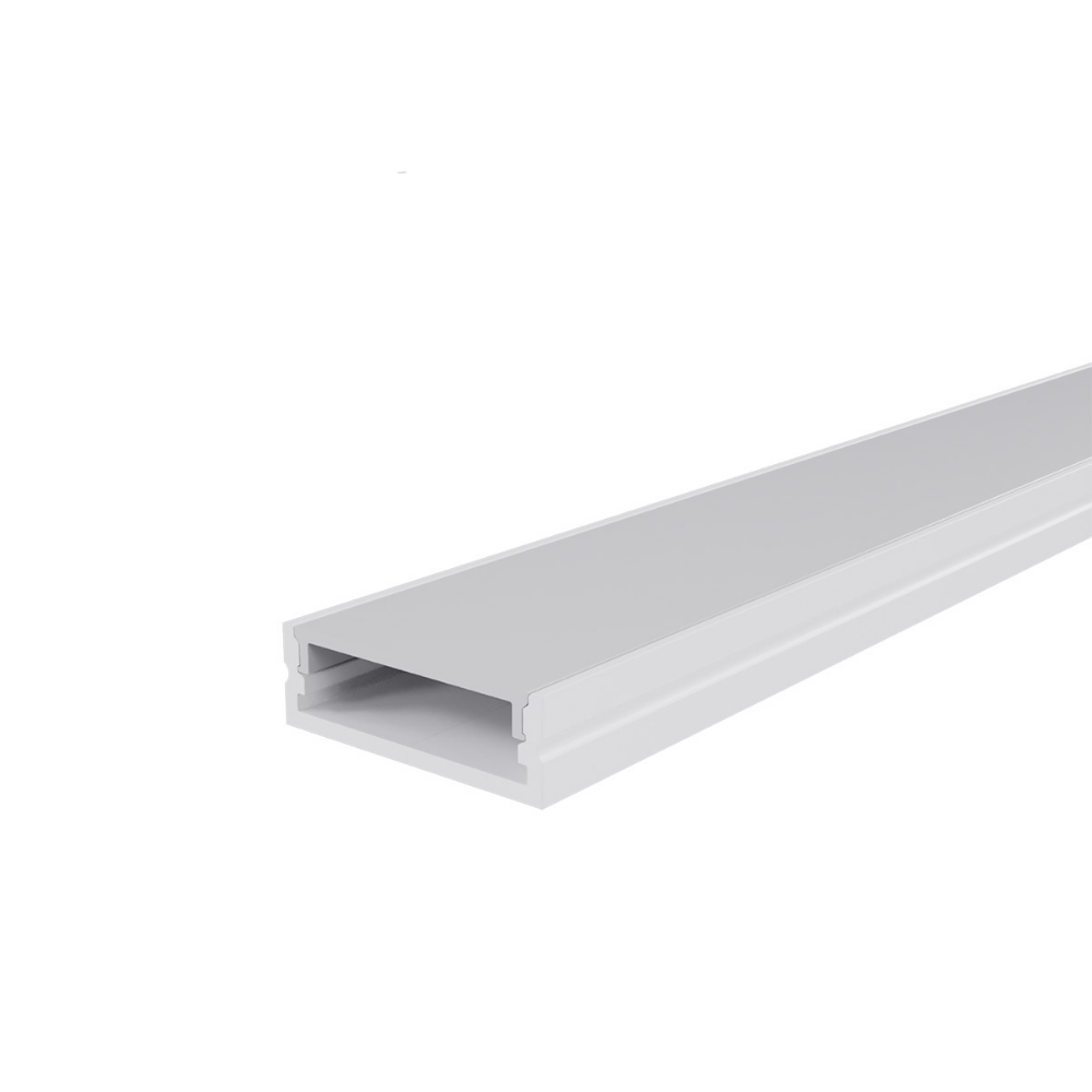 PERFIL SOBREPOR NANO 25MM BRANCO LIGHT 1 METRO - LUMINATTI