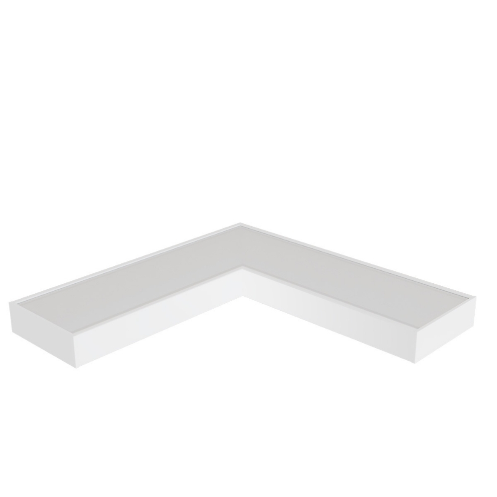 CONECTOR PERFIL SOBREPOR 30MM NANO BRANCO PAREDE/PAREDE - LUMINATTI