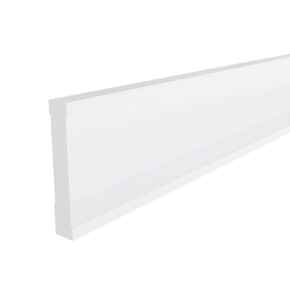 PERFIL SOBREPOR RODAPE 17,7MM BRANCO 1 METRO - LUMINATTI