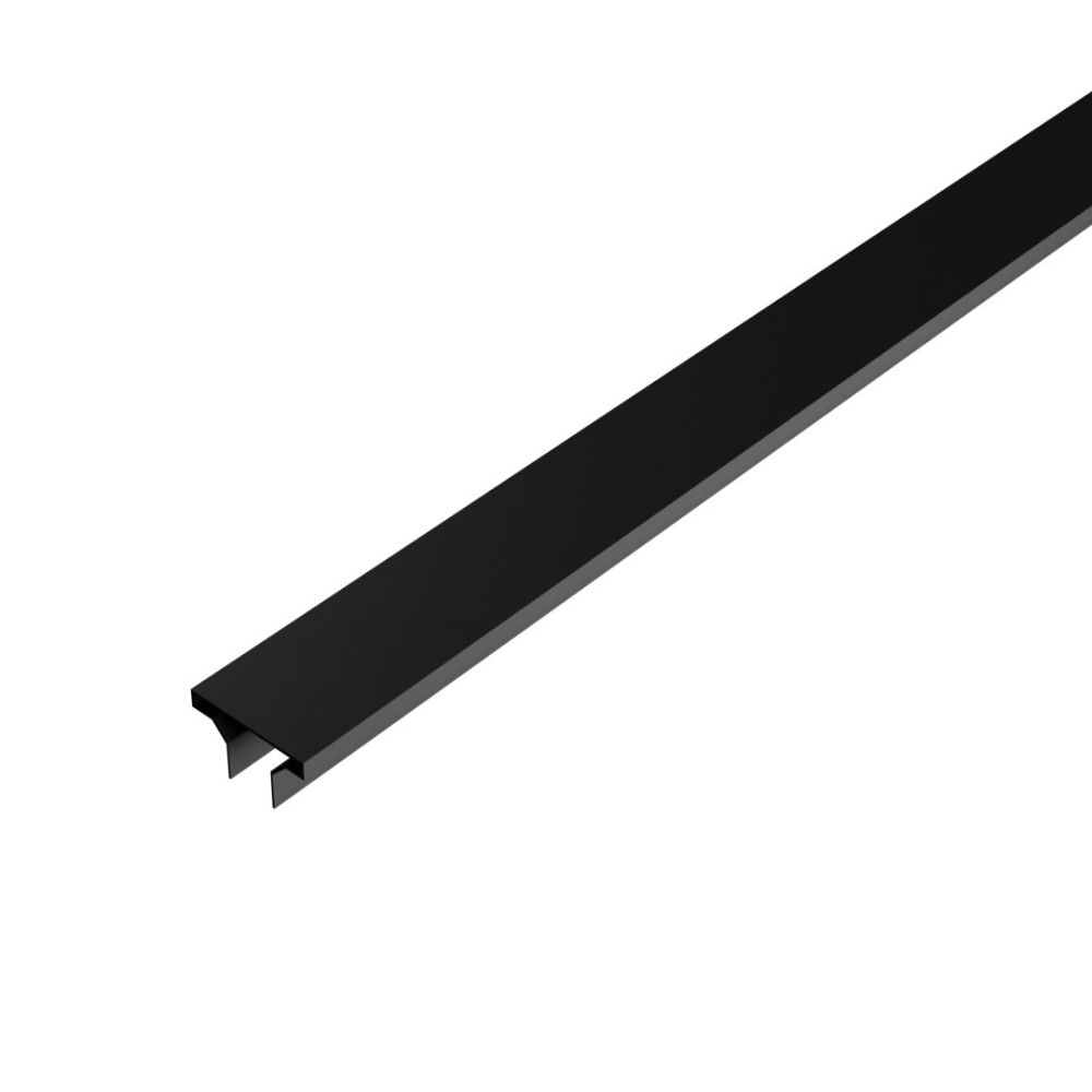 PERFIL SOBREPOR TRIK INDIRETO 70MM PRETO 1 METRO - LUMINATTI
