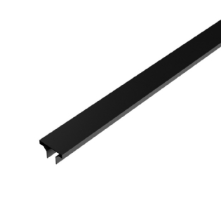 PERFIL SOBREPOR TRIK INDIRETO 70MM PRETO 1 METRO - LUMINATTI