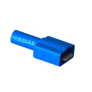 TERMINAL MACHO ISOLACAO TOTAL 1,5-2,5 AZUL COM 50 PECAS - INTELLI