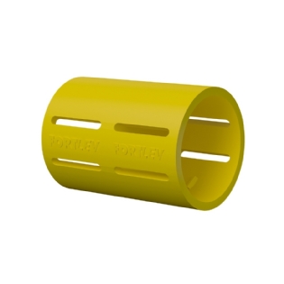 LUVA PVC 1 POLEGADA AMARELO PRESSAO PARA CORRUGADO - FORTLEV