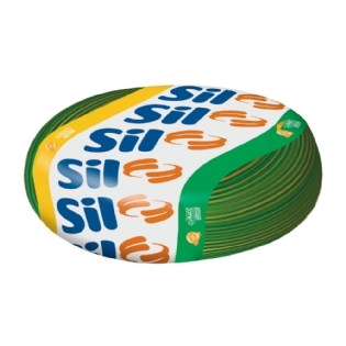 Cabo Flexivel 1,5mm Verde e Amarelo 750v Rolo Com 100 - Sil