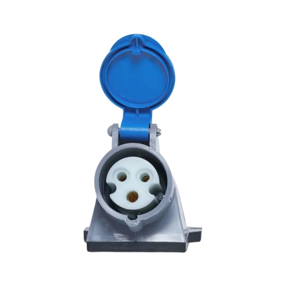 TOMADA INDUSTRIAL 2P+T EXTERNO 16A 220/240V AZUL 6H - STECK