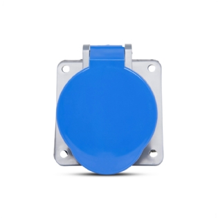 TOMADA INDUSTRIAL 3P+T EMBUTIR 32A 220/240V AZUL 9H - STECK