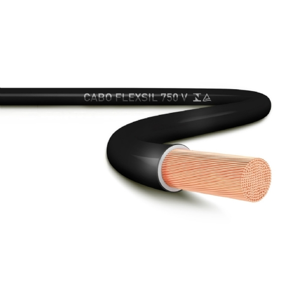 Cabo Flexivel 70mm Preto 750V 12 Metros Metragem Unica - Sil