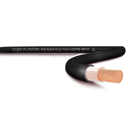 Cabo Flexivel HEPR 50mm Preto 1KV 8 Metros Metragem Unica - Sil