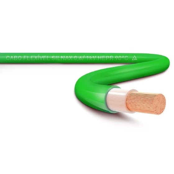 Cabo Flexivel HEPR 240mm Verde 1KV 8 Metros Metragem Unica - Sil