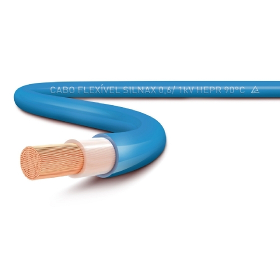 Cabo Flexivel HEPR 240mm Azul 1KV 7 Metros Metragem Unica - Sil