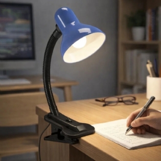 LUMINARIA DE MESA VIKING PARA 1 LAMPADA E27 BIVOLT CLIP AZUL - LUMINATTI