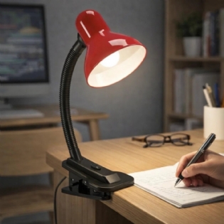 LUMINARIA DE MESA VIKING PARA 1 LAMPADA E27 CLIP VERMELHO BIVOLT - LUMINATTI