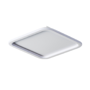 PLAFON LED 45W LUZ AMARELA/NEUTRA/BRANCA 3600LM BRANCO QUADRADO 30CM - HEVVY