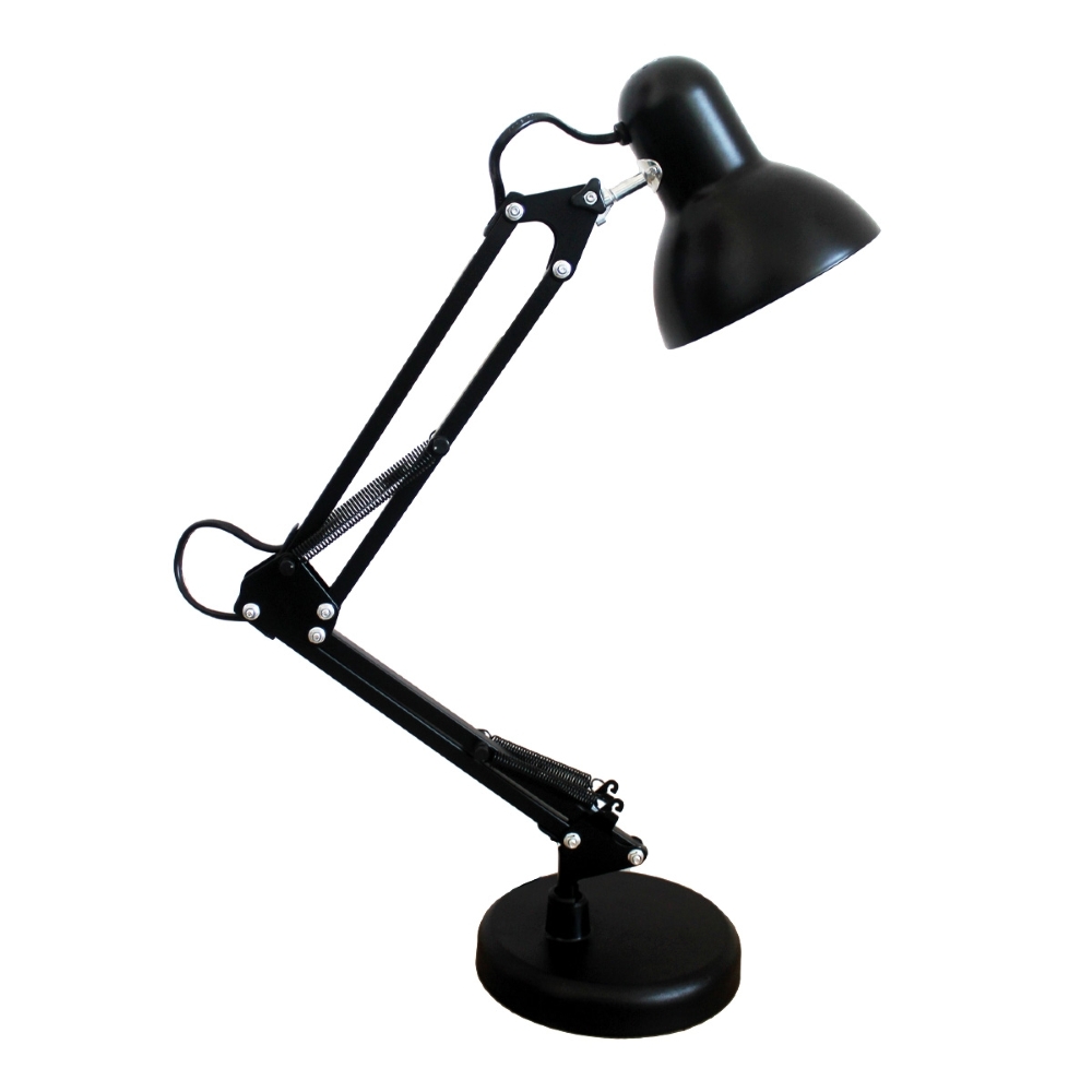 LUMINARIA DE MESA ARTICULAVEL PARA 1 LAMPADA E27 BIVOLT CLIP PRETO - LUMINATTI