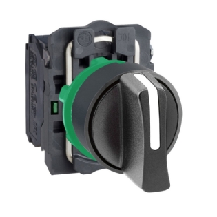 COMUTADOR COM MANOPLA CURTA 22MM 3 POSICOES FIXA 2NA - SCHNEIDER