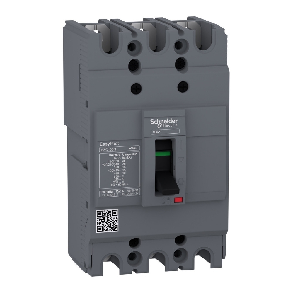 Disjuntor Tripolar Caixa Moldada Fixo 30A 25KA-220V - Schneider Electric