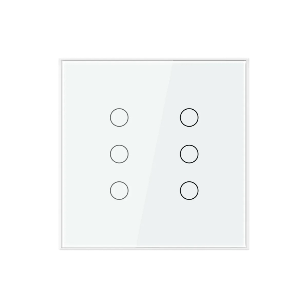 CONJUNTO 4X4 6 INTERRUPTORES TOUCH BRANCO WI-FI AMBIENTE CONECTADO - STECK