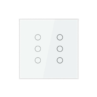 CONJUNTO 4X4 6 INTERRUPTORES TOUCH BRANCO WI-FI AMBIENTE CONECTADO - STECK