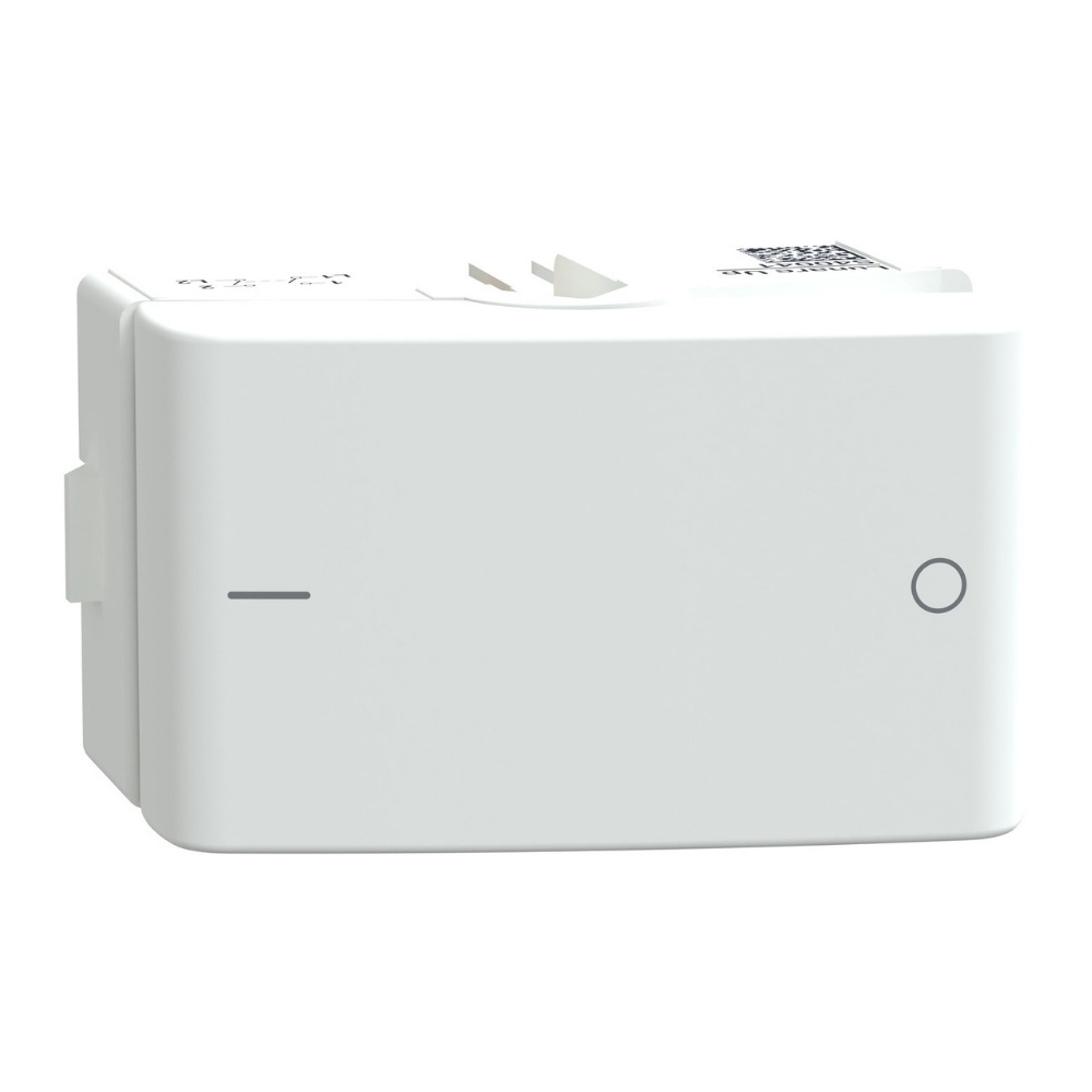 MODULO INTERRUPTOR BIPOLAR SIMPLES 25A 250V BRANCO FOSCO LUNARE UP SCHNEIDER - STECK