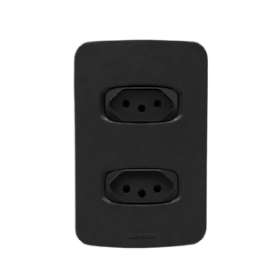 MODULO INTERRUPTOR SIMPLES 10A 250V PRETO GRACIA/MAXX - ALUMBRA