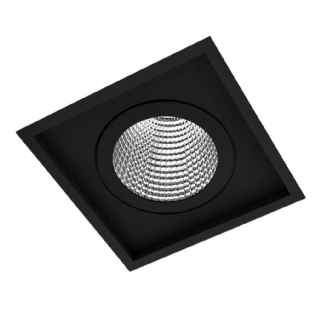 SPOT EMBUTIR PARA 1 LAMPADA PAR30 PRETO MICRO BORDA - BELLA LUCE