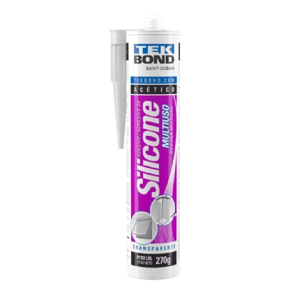 SILICONE ACETICO 270 GRAMAS INCOLOR - TEKBOND