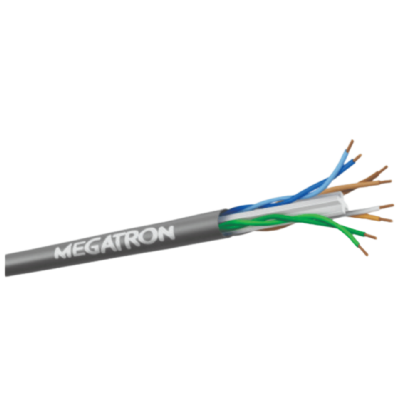 CABO LOGICO 4 PARES CAT6E CINZA VENDIDO POR METRO - MEGATRON
