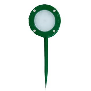 ESPETO LED 12W BIVOLT LUZ AMARELA 3000K 1500LM 90G ALUMINIO VERDE IP65 - ILUCTRON