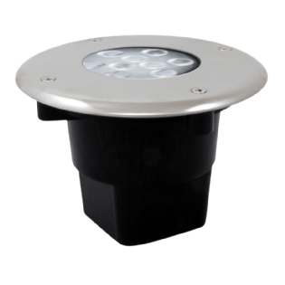 SPOT LED DECK 8W 12V RGB 1000LM 45 GRAUS INOX - ILUCTRON