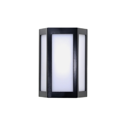 ARANDELA ALUMINIO TRAPEZIO PARA 1 LAMPADA E27 PRETO MICRO - IDEAL LUSTRES