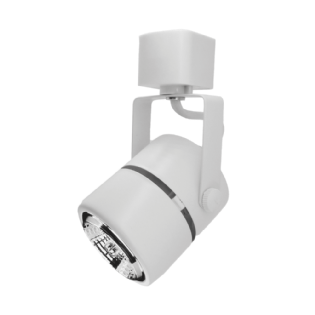 SPOT PARA TRILHO FENDA PARA 1 LAMPADA AR70 BRANCO FERRO - PIX ILUMINACAO