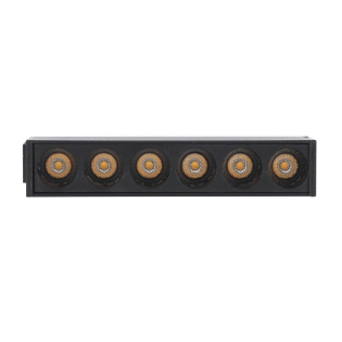 LUMINARIA LED LINEAR MAG FOCO 6W 48V LUZ NEUTRA 4000K 420LM PRETO - GAYA