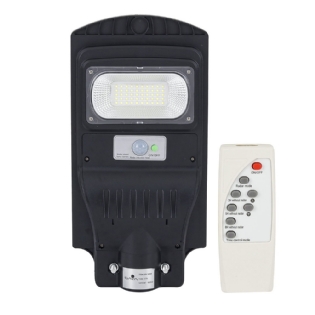 LUMINARIA LED PUBLICA SOLAR 100W LUZ BRANCA 6000K BIVOLT 2400LM IP65 COM CONTROLE - GAYA