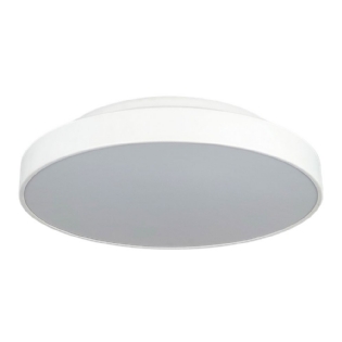 PLAFON LED IBIZA 25W BIVOLT 3 CORES DE LUZ 3000K 4000K 6000K BRANCO REDONDO 46CM - MADRILUX