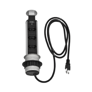 TORRE 3 TOMADAS 16A 3500W PRATA - PIX ILUMINACAO