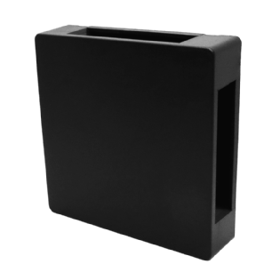 ARANDELA LED 4 FACHO R 6W BIVOLT LUZ AMARELA 3000K 360LM IP65 PRETO - PIX ILUMINACAO