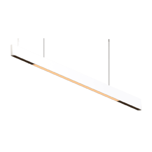 LUMINARIA/PENDENTE LINEAR MISTA LED 40W LUZ AMARELA 3000K BRANCO - PIX ILUMINACAO