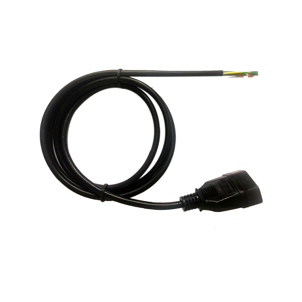 RABICHO FEMEA PP 3X0,75MM COM 1,5 METRO PRETO - SILTRONICS