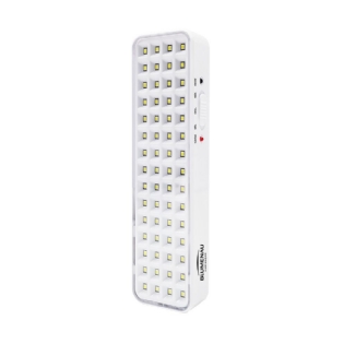 LUMINARIA LED EMERGENCIA 60 LEDS 4W 300LM LUZ BRANCA 6500K BIVOLT - BLUMENAU